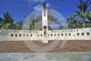 The Torch of Friendship at Bayside Park, Miami, Florida
