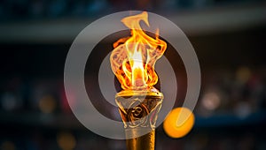 Torch with global , symbol Olympics destination event tradition destination creativity