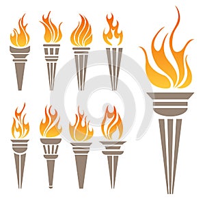 Torch symbol set