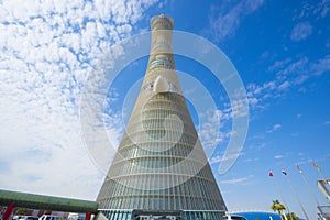 The Torch tower in the Aspire Zone in Doha