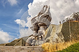 Torches in Buzludzha communist monument