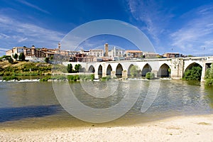 Tordesillas with medieval bridge photo