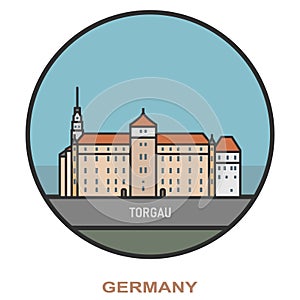 Torgau. Cities and towns in Germany