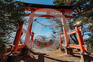 Torii Gate Framing Mount Fuji