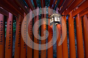 Torii gate at Fushimi Inari Shrine, Kyoto, Japan