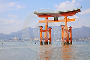 Torii with seascape