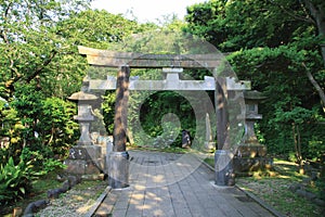 Torii and Stone Lanterns