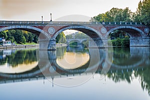 Torino - Po River and Monviso