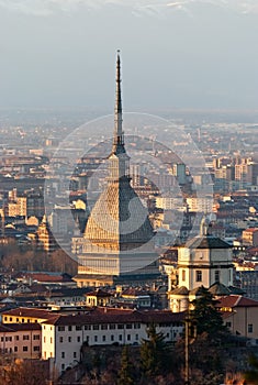 Torino (Turin), panorama with Cappuccini and Mole