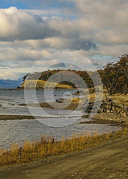 Torito bay, tierra del fuego, argentina photo