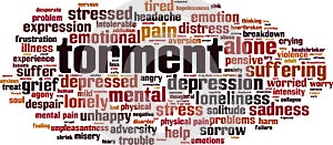 Torment word cloud