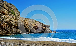 Torn Beach in Hospitalet del Infant, Spain