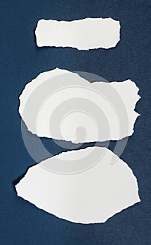 Torn blank paper with copy space for text or message