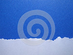 Torn Blue Paper Background