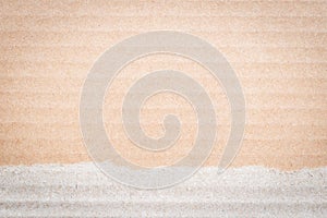 Torn Brown color cardboard paper detail texture patterned background