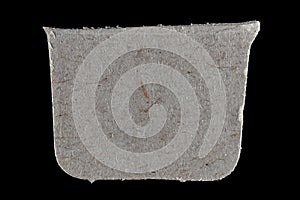 Torn Cardboard Scrap Isolated, torn cardboard scrap