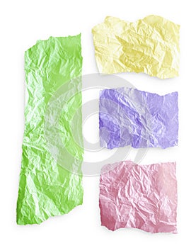 Torn colorful paper