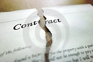 Torn contract