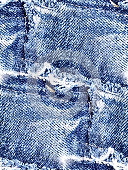 Torn jeans texture - seamless background