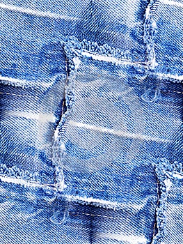Torn jeans texture - seamless background