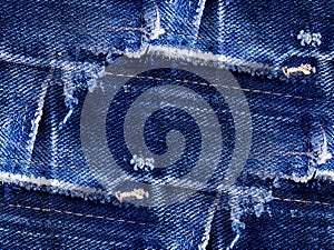 Torn jeans texture - seamless background