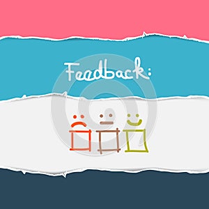 Torn Paper Feedback Background