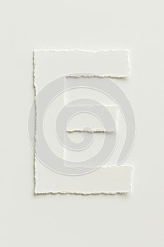 Torn Paper letter e photo