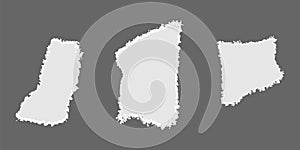 torn paper texture set, ripped paper effect collection for design project