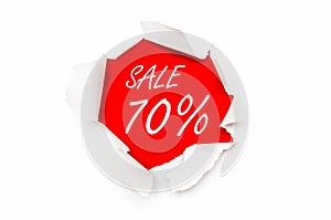 Torn paper with written text - Sale 70% off