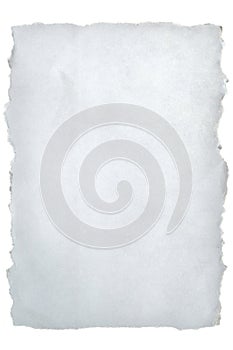 Torn white paper