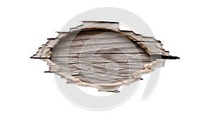 Torn Wood Texture with Black Background