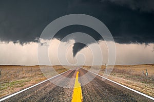 Tornado Crossing the Highway