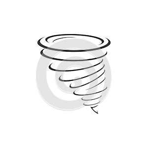 Tornado and cyclone logo symbol vector illustration design