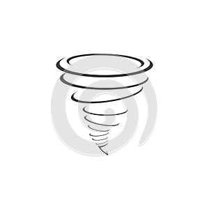 Tornado and cyclone logo symbol vector illustration design