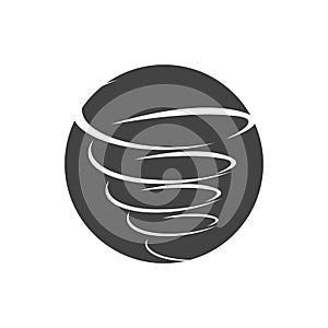 Tornado and cyclone logo symbol vector illustration design