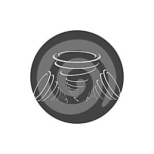 Tornado and cyclone logo symbol vector illustration design