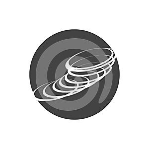 Tornado and cyclone logo symbol vector illustration design