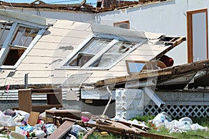 Tornado Damage Caved In Walls