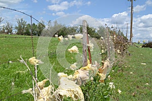 Tornado damage from spring thunder storms