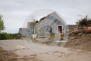 Tornado damaged church