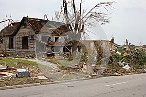 Tornado Damaged House Joplin Mo