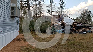 Tornado damaged place