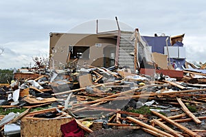 Tornado destruction