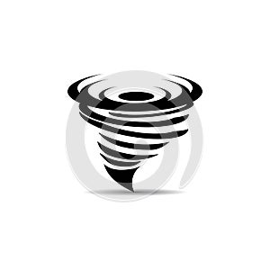 tornado icon logo vector design
