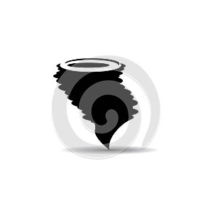 tornado icon logo vector design