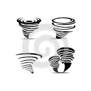 tornado icon logo vector design