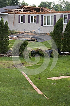 Tornado Storm Damage House Home Destroyed by Wind