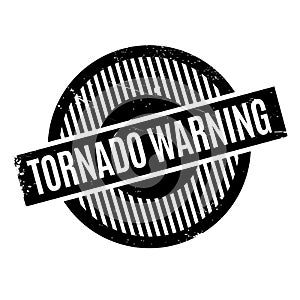 Tornado Warning rubber stamp