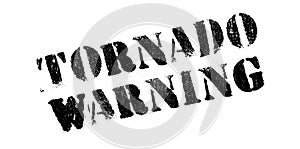 Tornado Warning rubber stamp