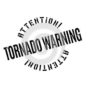 Tornado Warning rubber stamp